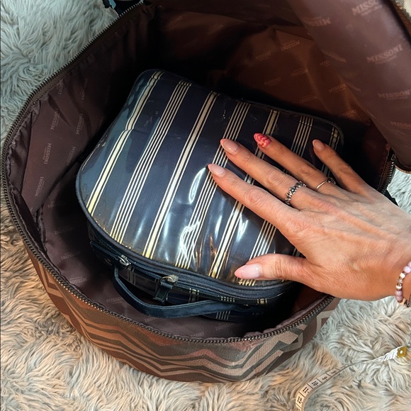 Missoni men’s Backpack Chevron Multicolored Striped - Picture 12 of 16